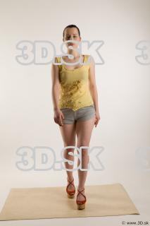 Walking reference of nude whole body yellow t shirt gray…